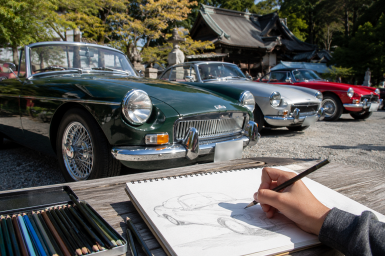 松平で郷!! くらしっくかーを描こう!