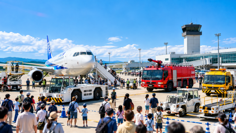 岡山桃太郎空港「空の日」フェスタ2026｜10月10日 はたらく車大集合！